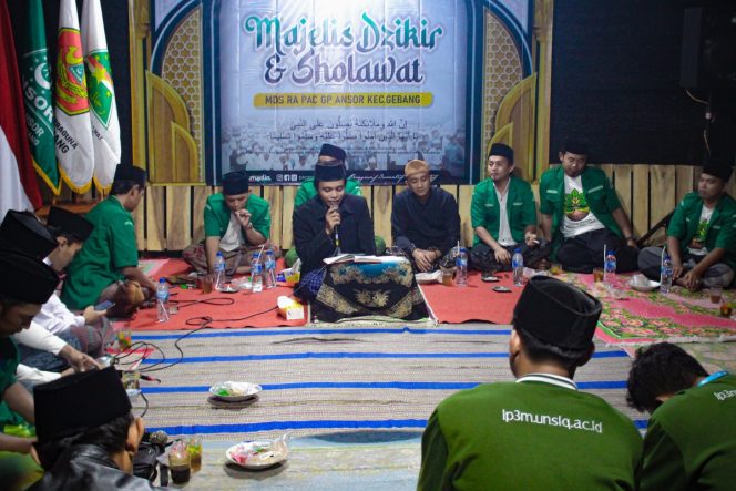 
					Langkah Awal Berkhidmat, PAC GP Ansor Gebang Gelar Pembukaan Rutinan Majelis Dzikir dan Sholawat Rijalul Ansor