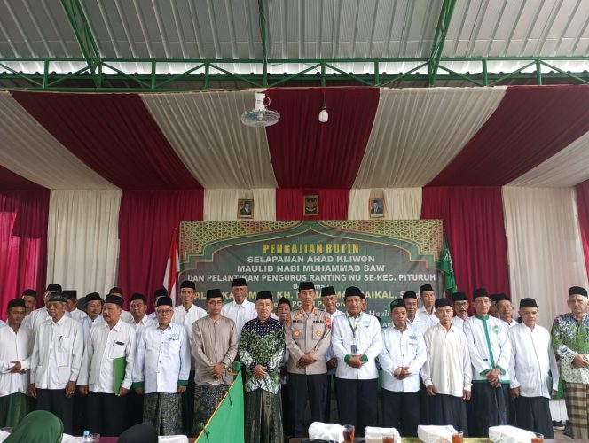 Puluhan Pengurus Ranting NU Pituruh Resmi Dilantik di Tengah Pengajian Rutin Ahad Kliwon